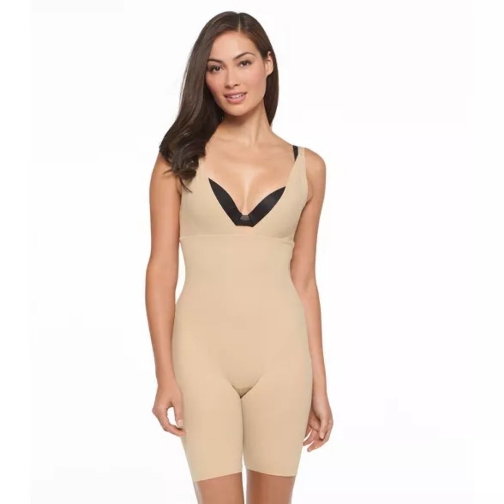 Maidenform Self Expressions Open Bust Body Shaper S M New NWT